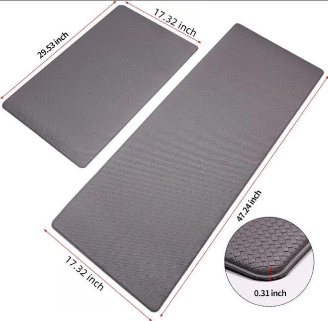 Thick Waterproof Non-Slip Kitchen Mats and Rugs Heavy Duty Ergonomic Comfort Rug for Kitchen