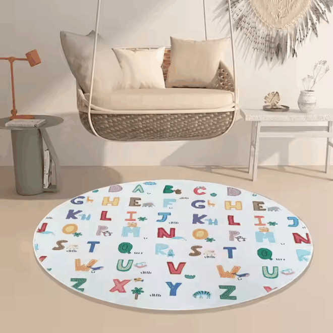 High Quality Chinese Sales Kids Machine Washable Area Rugs Cartoon Floor Mats Kindergarten Carpet