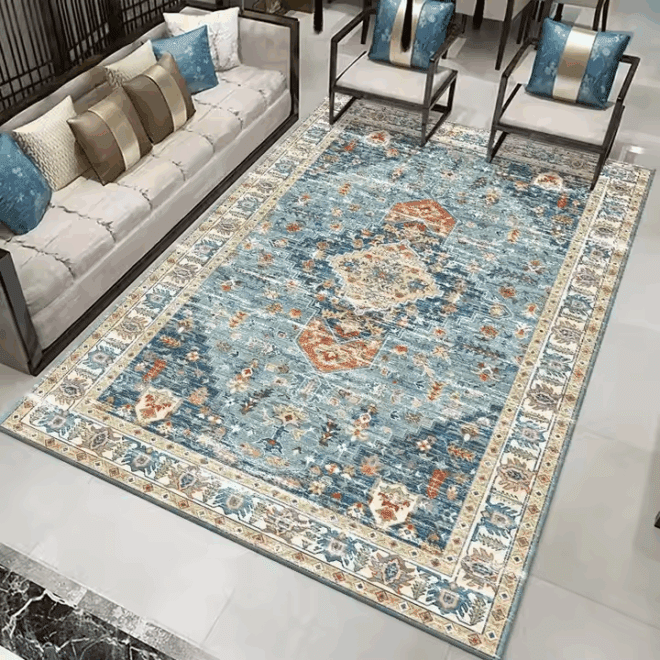 Flannel Folding Carpet High-end Living Room Washable Carpet