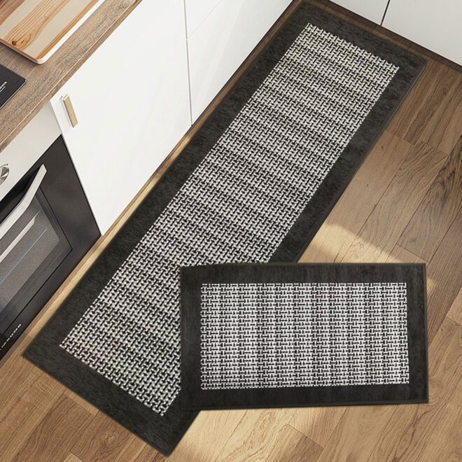 Diatomite Chenille Woven Fabric Rubber Mat
