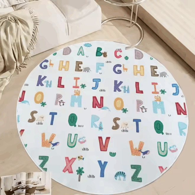 High Quality Chinese Sales Kids Machine Washable Area Rugs Cartoon Floor Mats Kindergarten Carpet