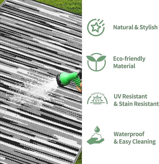 Waterproof Outdoor Rugs | Durable UV Resistant Mats for Patio & Camping