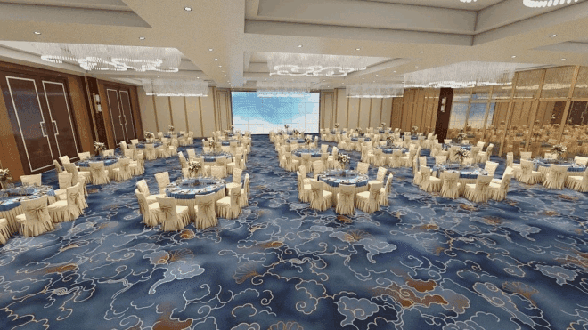 Custom Axminster Modern Design Banquet Hall Carpet Kids Room Carpet Decorative Floor Carpet for Banquet Hall Wall Design