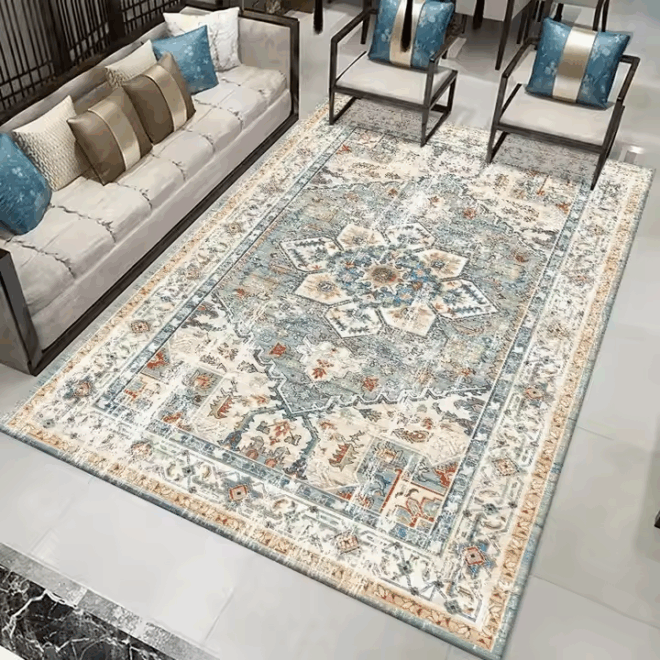 Flannel Folding Carpet High-end Living Room Washable Carpet