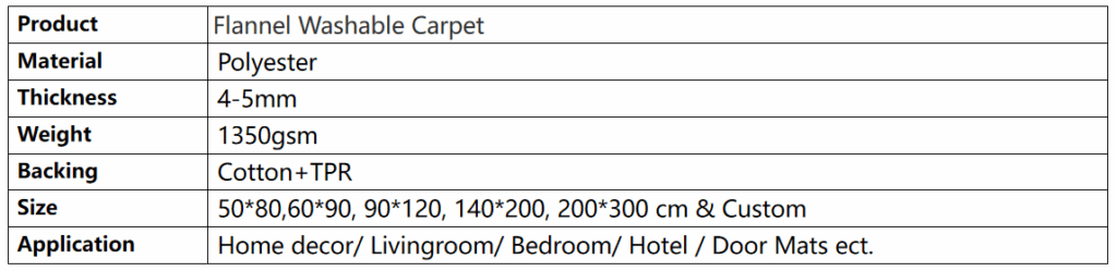 Flannel Folding Carpet High-end Living Room Washable Carpet
