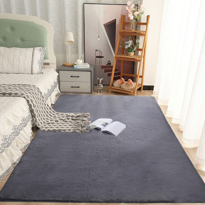 Cozy Fuzzy Faux Fur, Indoor Modern Plush Washable Shaggy Rugs for Bedroom Living Room Home Decor, Fluffy Carpet for Kids Room