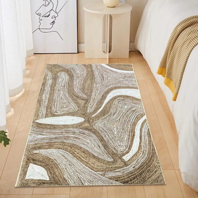 Custom Rugs for Living Room Foldable and Machine Washable Hallway Runner Rugs Soft Morocco Rug Carpet Tapis for Bedroom