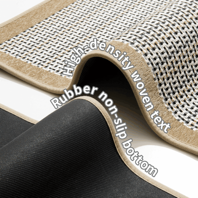 Diatomite Chenille Woven Fabric Rubber Mat