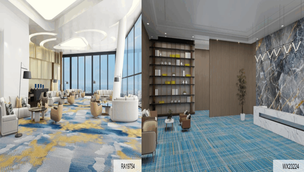 Custom Axminster Modern Design Banquet Hall Carpet Kids Room Carpet Decorative Floor Carpet for Banquet Hall Wall Design