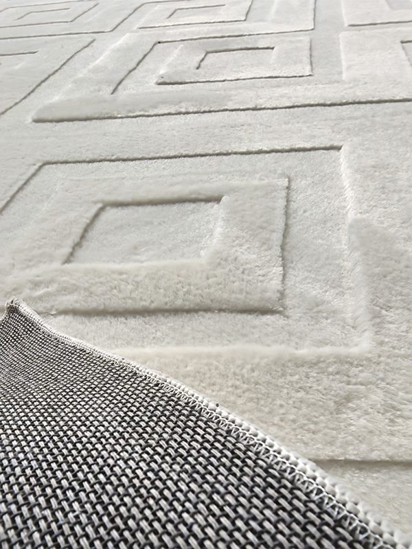 Jacquard Faux Fur Carpet Super-Soft Luxurious Nordic-style Plain Color 