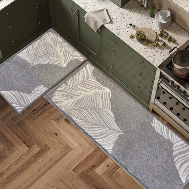 Jacquard Woven Fabric Rubber Mat