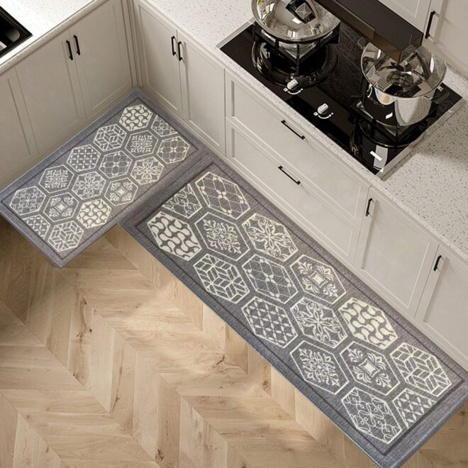 Custom Durable Standing Mats Jacquard Woven Fabric Rubber Mat