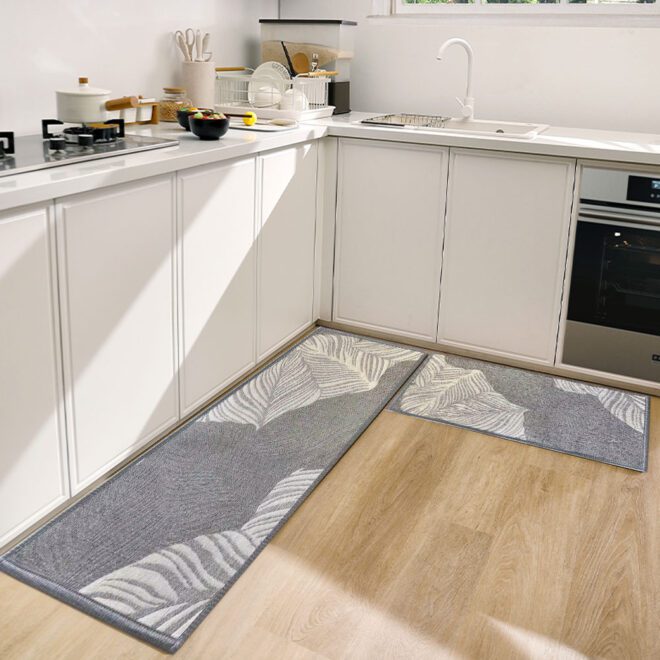 Jacquard Woven Fabric Rubber Mat