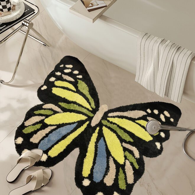 Butterfly Shaped Office Home Carpets and Rugs Fluffy Carpet Luxury Floor Modern Rugs Living Room