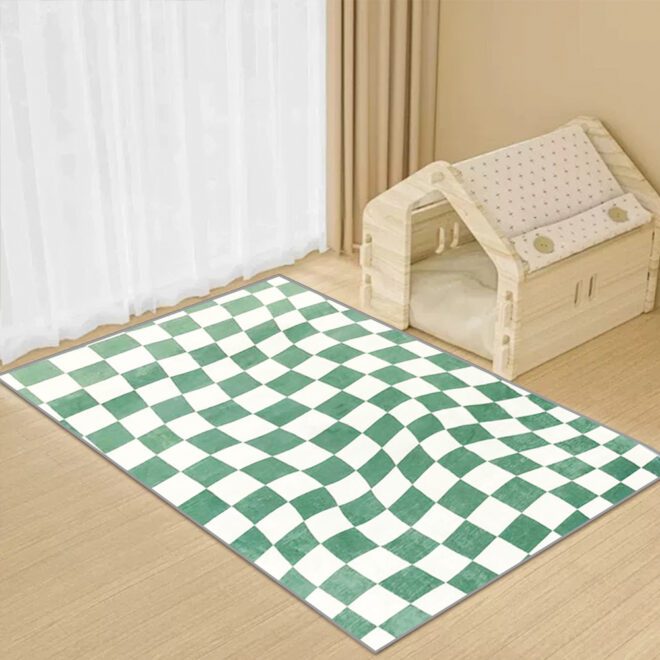 Factory Custom Anti slip Foldable Persian Living Room Rug Modern Printed Low Pile Machine Washable Tapis for Bedroom