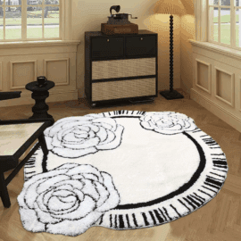 Custom Jacquard Microfiber Bath Rug Soft Non-Slip Kids Bathroom Carpets for Bedroom and Living Area