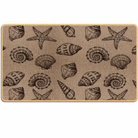 45×75 cm Diatomite Linen Cushion Mat – Quick-Dry, Non-Slip Backing for Small Spaces