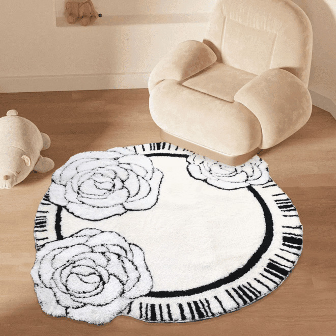 Custom Jacquard Microfiber Bath Rug Soft Non-Slip Kids Bathroom Carpets