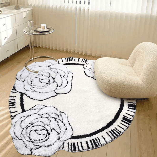 Custom Jacquard Microfiber Bath Rug Soft Non-Slip Kids Bathroom Carpets for Bedroom and Living Area - Image 2