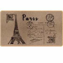 New Designed Printed Linen Rubber Mat for home