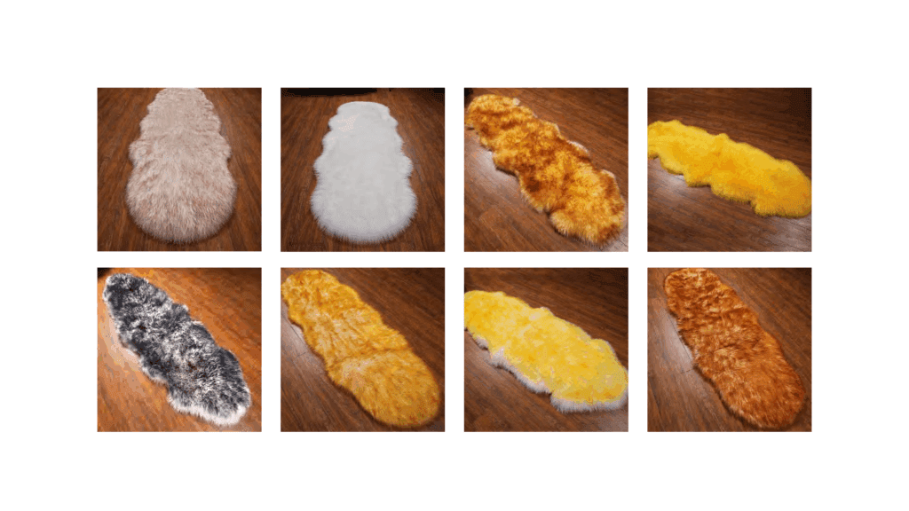 Faux Sheepskin Shape Carpet Europe and the United States Bedroom Full Spread