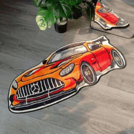 Indoor Machine Washable Carpet with Nonslip Backing