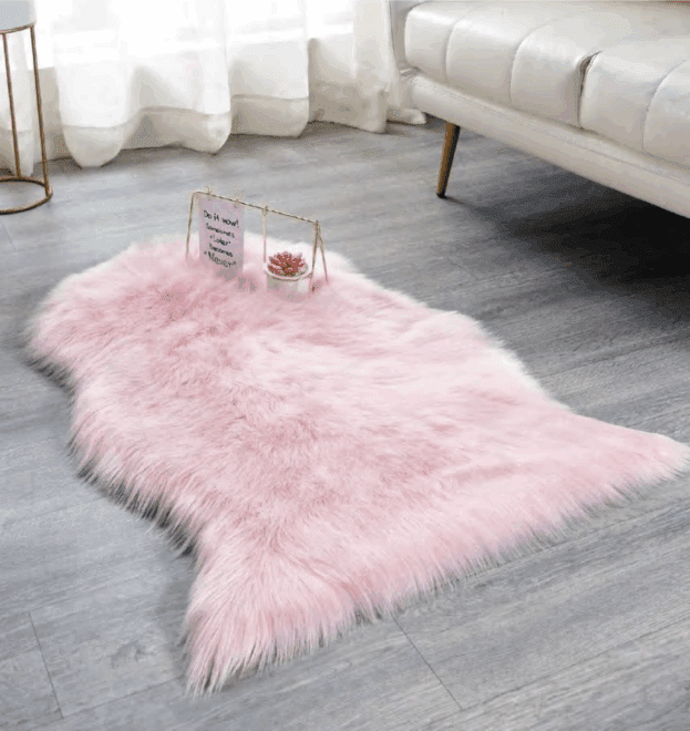 Faux Sheepskin Shape Carpet Europe and the United States Bedroom Full Spread