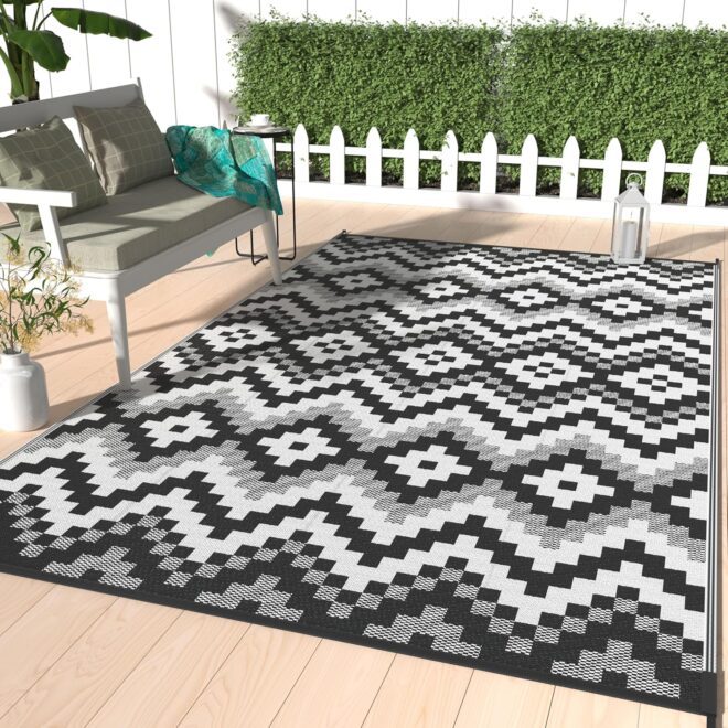 Waterproof Camping Carpet Mat with Polypropylene Material Plastic Straw Rug Pad Washable Feature Indoor Rug