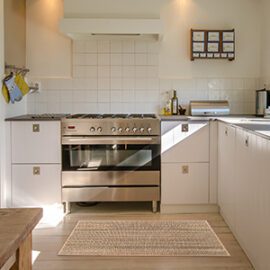 Non-Slip Washable Modern Absorbent Kitchen Floor Mats – 2 Pieces (44x75cm + 44x120cm)
