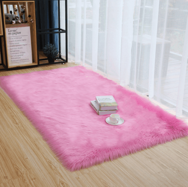 Faux Fur Sheep Skin Long Pile Shaggy Fluffy Soft Comfortable Carpet and Rug