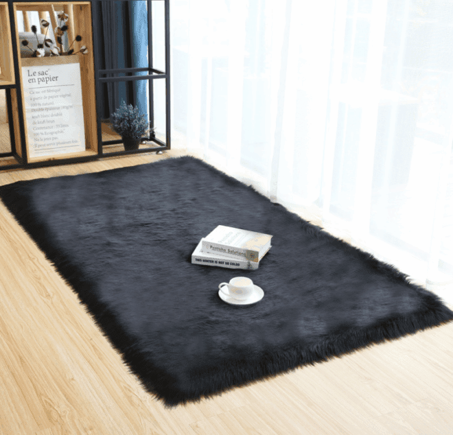 Soft Furry Rugs for Bedroom Bedside Living Room - Image 2