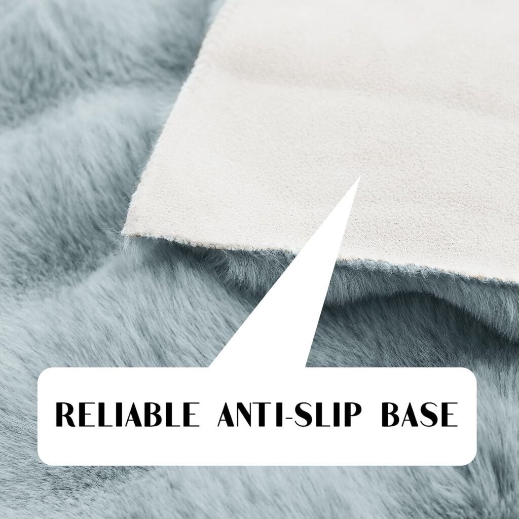 Faux Rabbit Fur Rug Big Living Room Decorative Carpet Car Home Camping Use OEM China Cheap Option