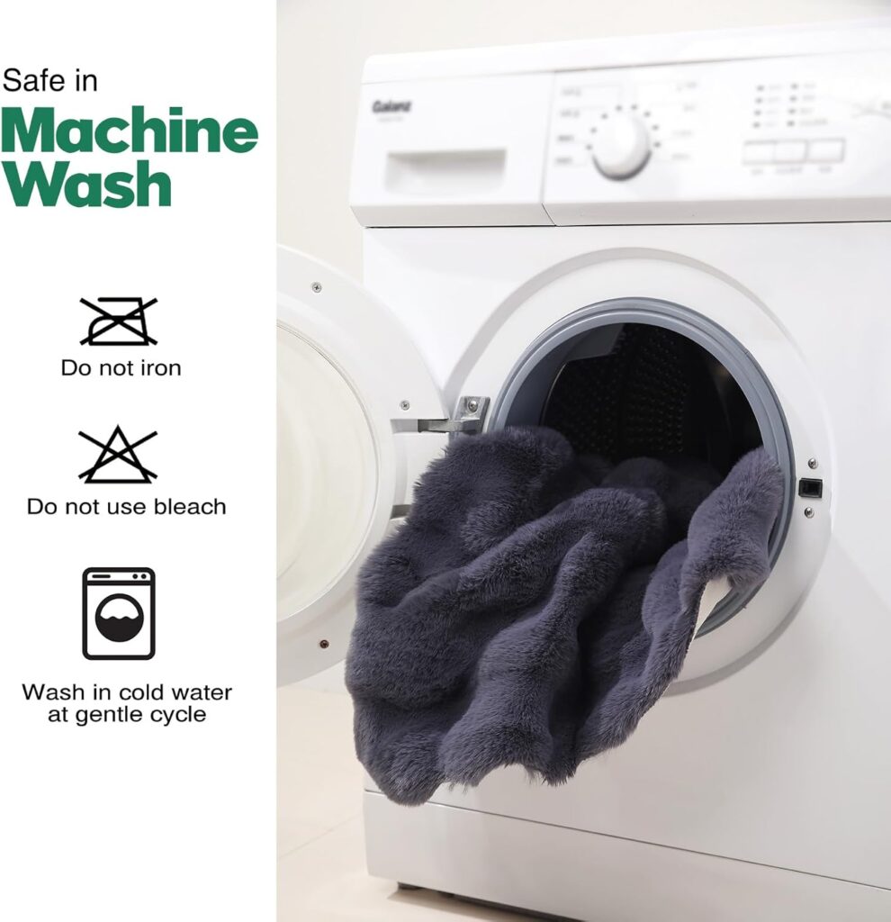 Faux Rabbit Fur Rug Big Living Room Decorative Carpet Car Home Camping Use OEM China Cheap Option