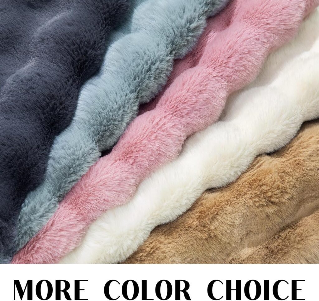 Faux Rabbit Fur Rug Big Living Room Decorative Carpet Car Home Camping Use OEM China Cheap Option