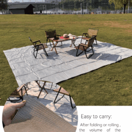 Outdoor Beach Blanket Mat with Carrying Handle, Waterproof, Non-Slip Beach Mat for Beach Park Camping