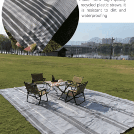 Sand Free Compact Outdoor Beach Mat for Travel