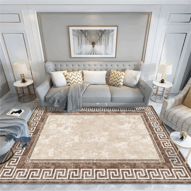 Luxury 3D Printed Rectangle Fluffy Carpet Large Crystal Velvet Novelty Pattern for Hallway Living Room Decor Machine Made