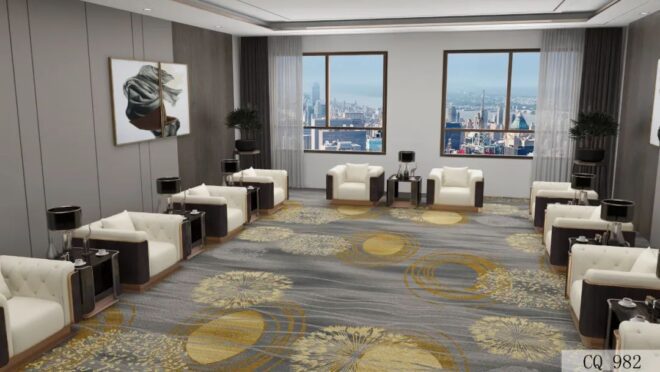 Custom 5-Star Hotel Luxury Wall-to-Wall Carpets Banquet Hall and Bedroom Rug for Prayer