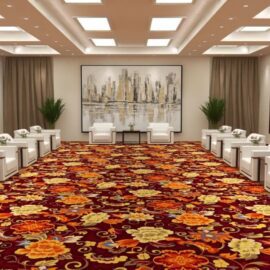 Large Luxury Customize Modern Wall to Wall Hotel Room Corridor Carpet Roll Handwoven Handmade Wool Carpet