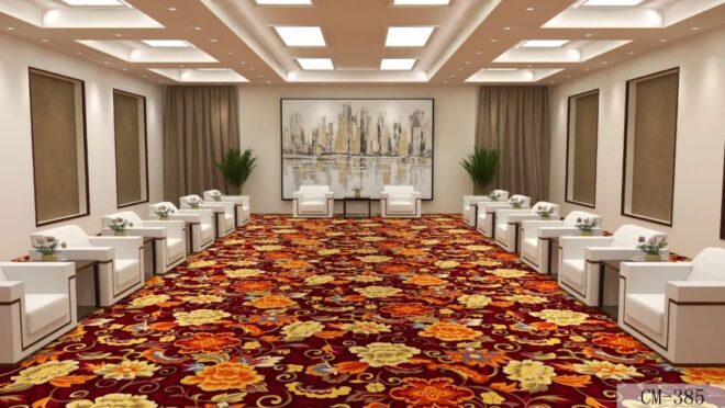 Custom 5-Star Hotel Luxury Wall-to-Wall Carpets Banquet Hall and Bedroom Rug for Prayer