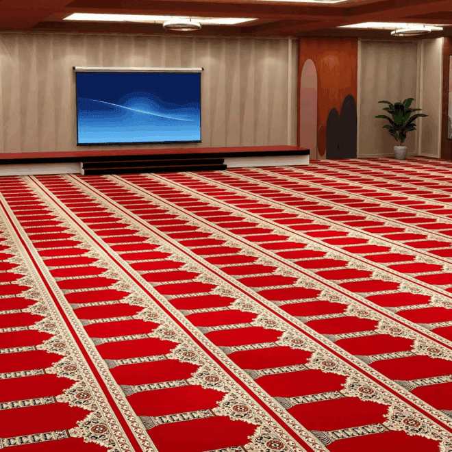 Wholesales Factory Low Price Mosque Carpet Prayer Mat for Muslim Islamic Rug Turkish Wall To Wall Roll Carpet