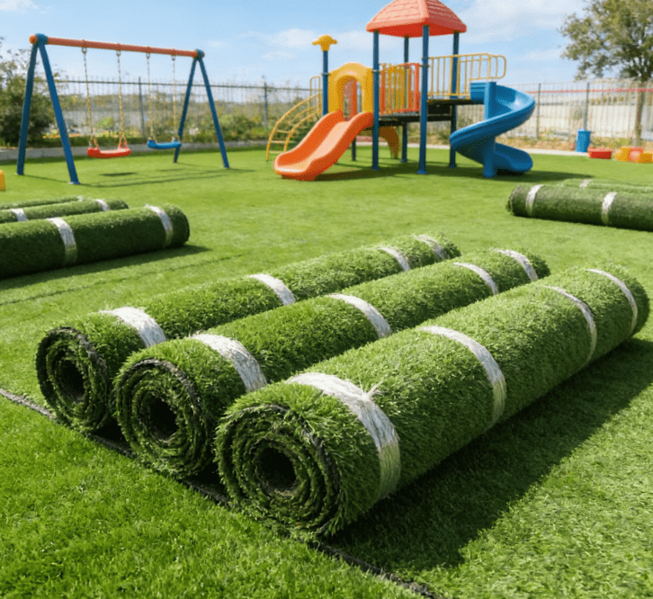 Luxurious Artificial Grass 1.77 Inch Pile Height Ultrathick Turf 8 X 10 Feet,Indoor/Outdoor Dog Pee Fake Faux Grass,Synthetic Grass Rug Garden Landscape Patio,Drainage Holes