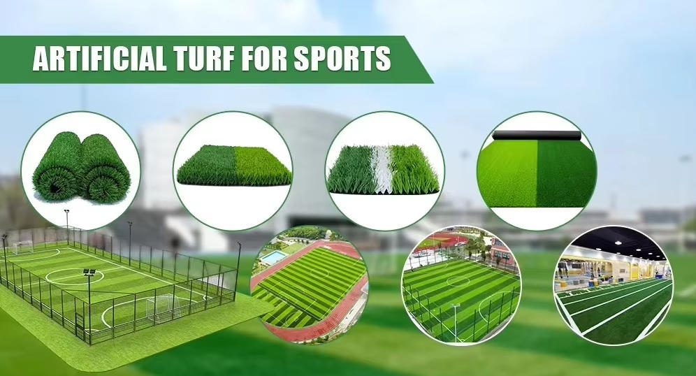 Football Field Synthetic Soccer Artificial Grass Waterproof Easy Installation Durable Eco-Friendly