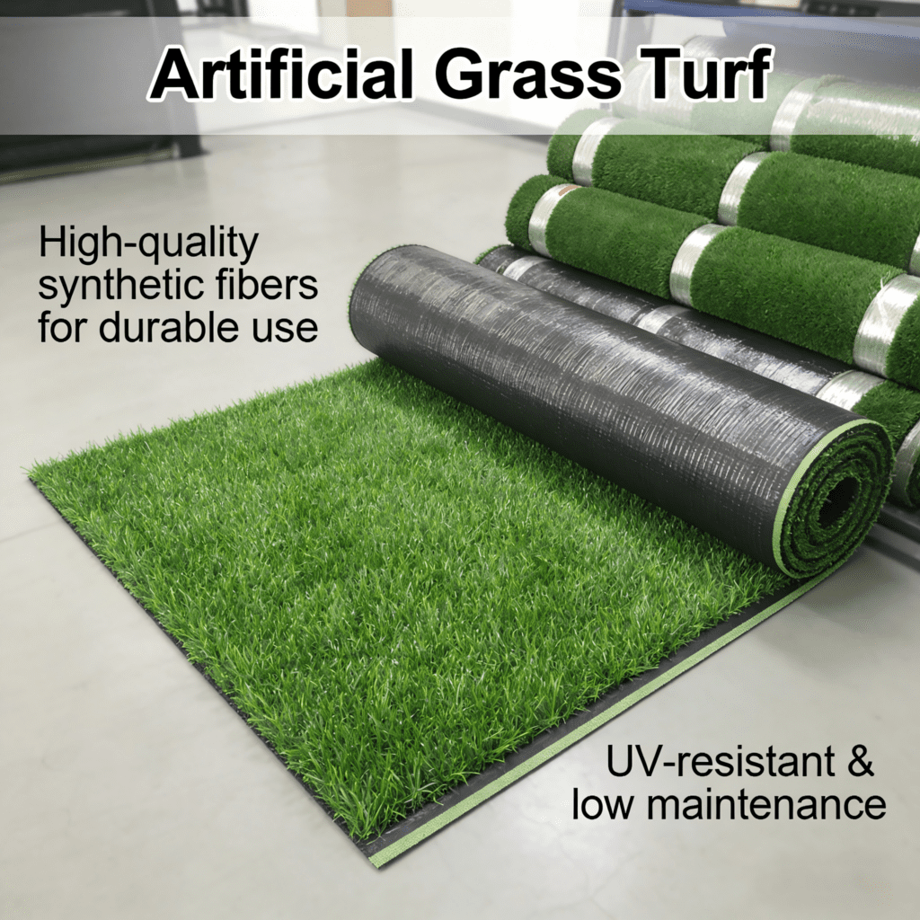 Luxurious Artificial Grass 1.77 Inch Pile Height Ultrathick Turf 8x10ft | Indoor Outdoor Synthetic Grass Rug with Drainage Holes for Garden Landscape Patio