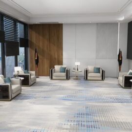 Printed Wall to Wall Carpet Rolls for Hotel Guest Room Carpet