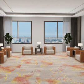 Modern Wall to Wall Hotel Room Corridor Carpet Roll Handwoven Handmade Wool Carpet for Events Weddings