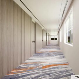 Designed Axminster Nylon Carpet Hotel Room Carpet
